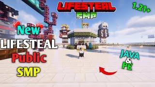 ️ Join Best Lifesteal Public Smp Server For Minecraft  | Java + PE | Free To Join 