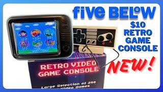 Five Below Retro Video Game Console with 200 Games! New Mini NES Nintendo Style TV Game Console!