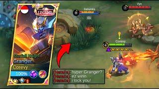 TOP GLOBAL GRANGER VS NATALIA AND HILDA!? HARD IN EARLY BUT IN THE LATE GAME... - MLBB