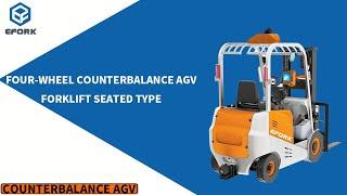 EFORK Four-wheel Counterbalanced Forklift AGV #FORKLIFT #WAREHOUSE #SHORTS