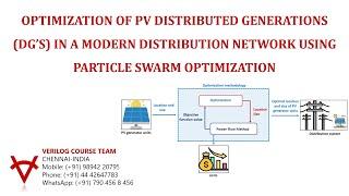 OPTIMIZATION OF PV-DG IN A MODERN DISTRIBUTION NETWORK USING PARTICLE SWARM OPTIMIZATION