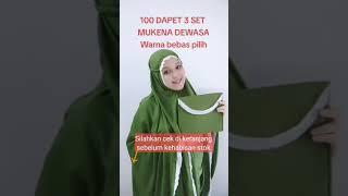 100 rb dapat 3 set mukena cantik