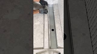 Amazing Floor Drain Installation  | Modern Bathroom Upgrade! #Shorts #PlumbingTips #ShowerDrain