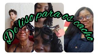 #vlog de liso para os cacho #cacheadaspoderosas #cabelocacheado #cabeloliso