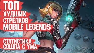 ТОП ХУДШИХ СТРЕЛКОВ Mobile Legends \ По Официальной Статистике \ Какой ВР у ИМБЫ