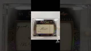 VERY RARE Abraham Lincoln Signature On Sports Card!!! #shorts