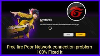 Free fire Poor Network connection problem 100% Fixed it