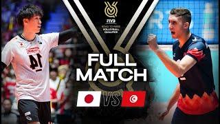  JPN vs  TUN - Paris 2024 Olympic Qualification Tournament | Full Match - Volleyball