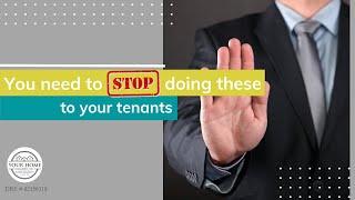 Examples of Landlord Harassment, tenant harassment