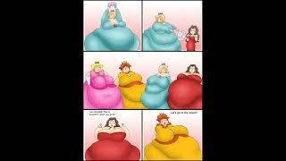 Peach,Daisy,Rosalina and Pauline Weight Gain