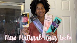 Unboxing New Natural Hair Tools | Denman Brush and Tangle Teezer Comb | Gabrielle Ishell