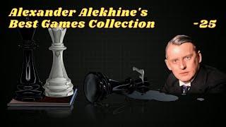 ALEKHINE'S TRIBERG MASTERY - Alexey Sergeevich Selezniev   Alexander Alekhine 25 #indiangame