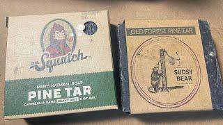 Dr. Squatch Pine Tar VS Sudsy Bear Old Forest Pine Tar