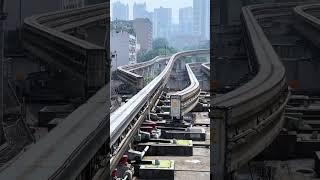 Incredible Technology: China’s Monorail Interlocking Unveiled! #amazing #amazingchina #fypage