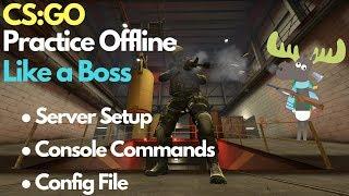 CS:GO - Offline Smoke Nade Practice | Server Setup | Config |  Binds | Console Commands