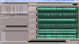 Adobe Audition - Mixing and applying effects to clips in a multitrack session