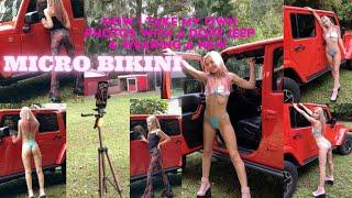 RENTED A JEEP   how i take my own photos in a MICRO BIKINI & more xo