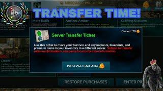 HOW TO TRANSFER SERVERS ON ARK MOBILE!