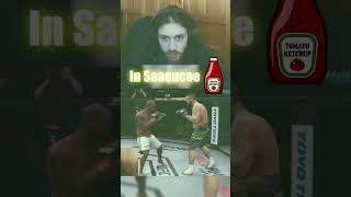 SLIP STRAIGHT LEAD OVERHAND CHEESING CUNT PAYS THE PRICE!!!  #ufc4 #andrebishop #easportsufc4 #ufc