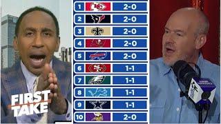 FIRST TAKE | Saints are new KING of NFC! - Rich Eisen tells Stephen A. on his NFL Power Rankings