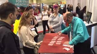 Trade show magic by Mark Lewis, Magician.