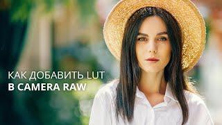 Как создать и добавить Луты в профиль Camera RAW