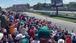 1st lap hairpin view  | 2022 Canadian GP Formula 1 | Lance Stroll grandstand