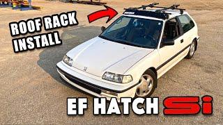 Yakima Roof Rack Install on Honda Civic EF Hatch Sedan CRX