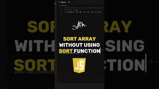 Sort Array without using sort function in javascript | JavaScript Interview Questions | #javascript