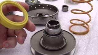 {18} Dr. PULLEY= VARIATOR SLIDER WEIGHTS +TEST AND REVIEW