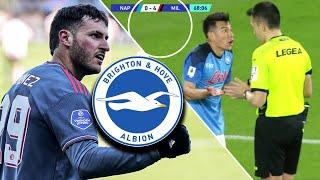 "BRIGHTON tiene en el RADAR a SANTI GIMENEZ "|le PEGAN BAILE al NAPOLI de CHUCKY |JORDAN CARRILLO...