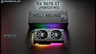  PowerColor Hellhound AMD Radeon RX 9070 XT Unboxing | GPU Showcase 