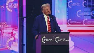 President-Elect Donald Trump spoke at Turning Point USA conference in Phoenix