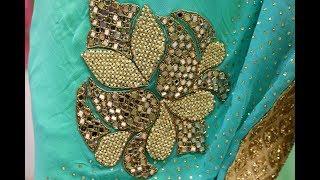 AR-207 Beautiful Designer Saree || Mirror Work || Stone Work || Arang Saree
