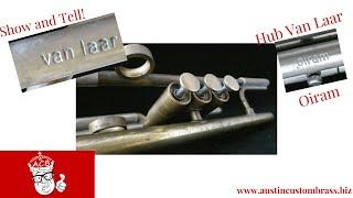 The beautiful Hub Van Laar  Oiram trumpet! ACB show and tell with Trent Austin #trumpet #acb