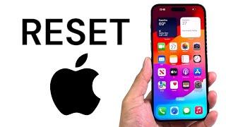 How To Reset iPhone