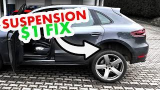 Porsche Macan air suspension sensor fault & $1 repair fix