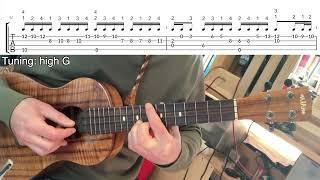 Largo (Violin Sonata No. 3 BWV1005) - J. S. Bach (Ukulele fingerstyle tutorial)