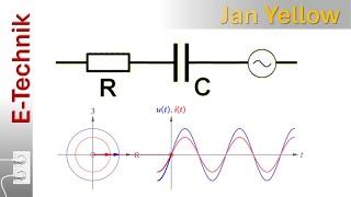 Alternating current 10, series connection with capacitor, task