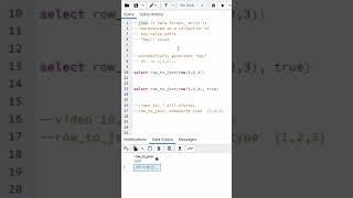 #18 row_to_json : PostgreSQL,  Part 1 of 3. Intro to row_to_json function.  #shorts