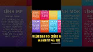 8 lệnh giao dịch chứng khoán nhà đầu tư phải biết #chungkhoan #investwith #taichinh #anhtuantran