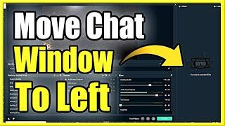 How to Move Chat Window to the LEFT side in StreamLabs OBS (SLOBS Tutorial)