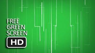 Free Green Screen - Digital White Lines Animated