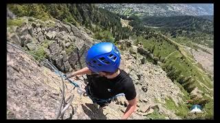 Via Ferrata des Evettes Chamonix-Mont-Blanc.