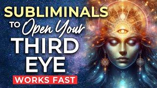 SUBLIMINAL Affirmations to OPEN Your THIRD EYE  Subliminals for Third Eye ACTIVATION