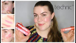 NEW Technic Glowy Blusher Sticks Review & Wear Test! All Shades