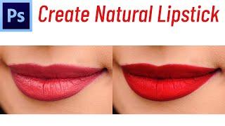 Create natural looking lipstick in Photoshop