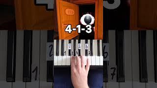 DOORS Theme Piano Tutorial #shorts
