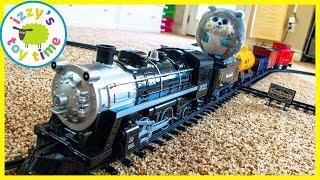 BIGGEST STEAM TRAIN TOY EVER?! Fun Toy Trains with MR. FUZZY