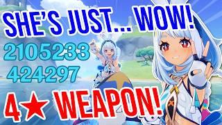 C0 Mualani is WOW! Genshin Impact 5.0! 4 Weapon Showcase!